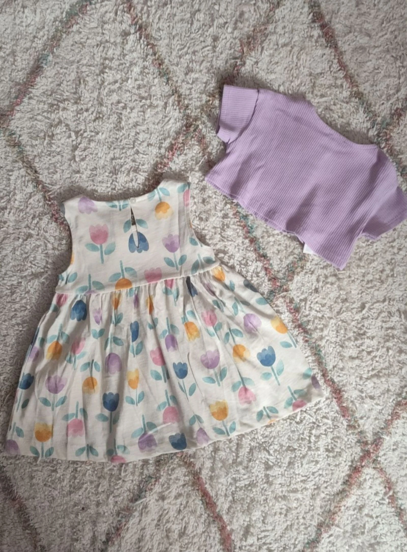 🌷Jurk met tulpen + jas/T-shirt (80cm) - Mayoral – photo 4